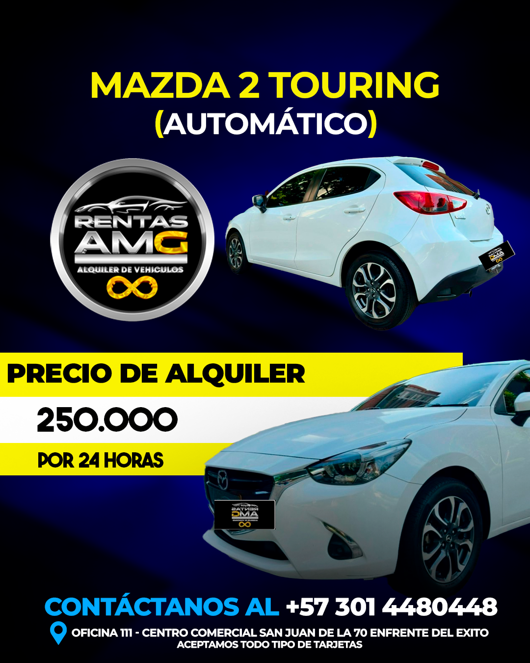 MAZDA 2 TOURING blanco 250