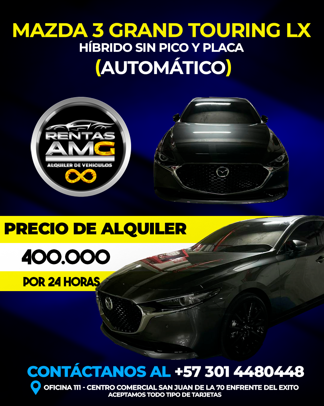 MAZDA 3 GRAN gris nuevo