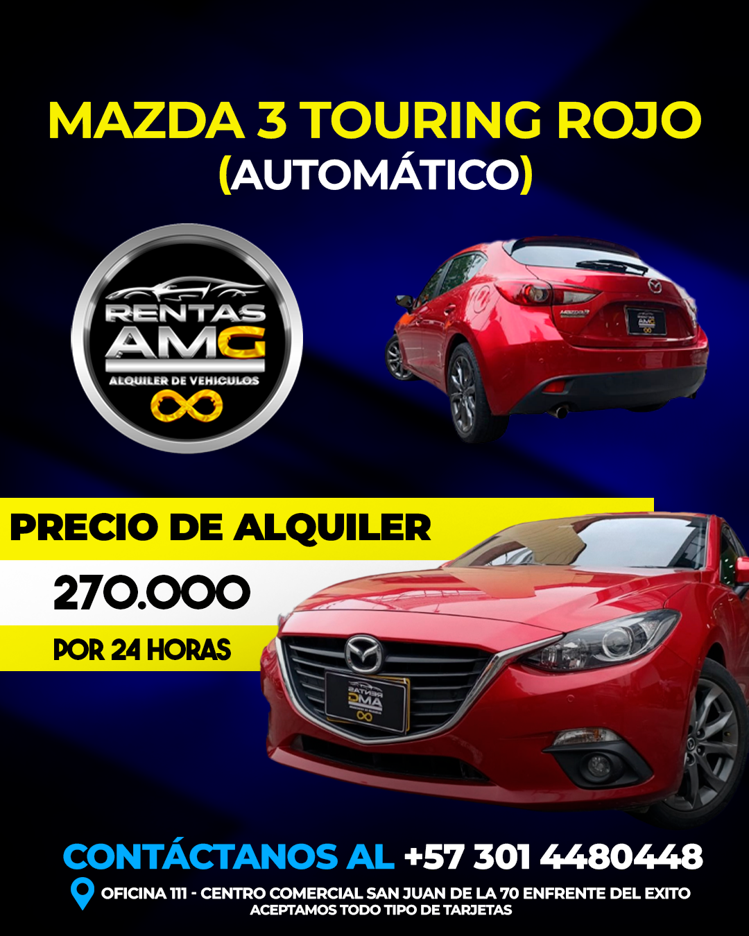 MAZDA 3 TOURING rojo